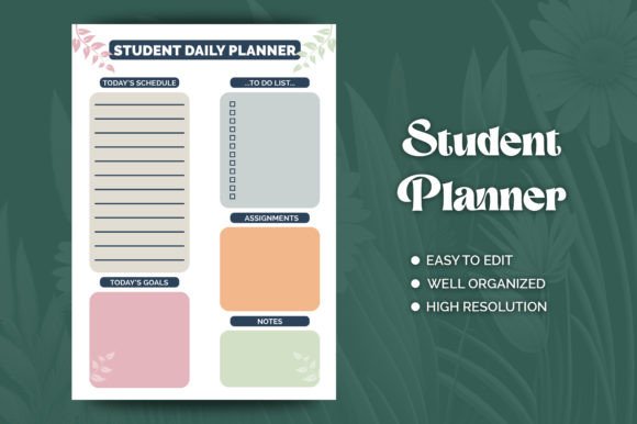 Download Student Daily Planner Template Design - Design Collection