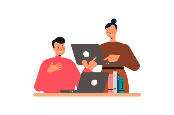 Download Business Discussion Concept Flat Design - Design Collection