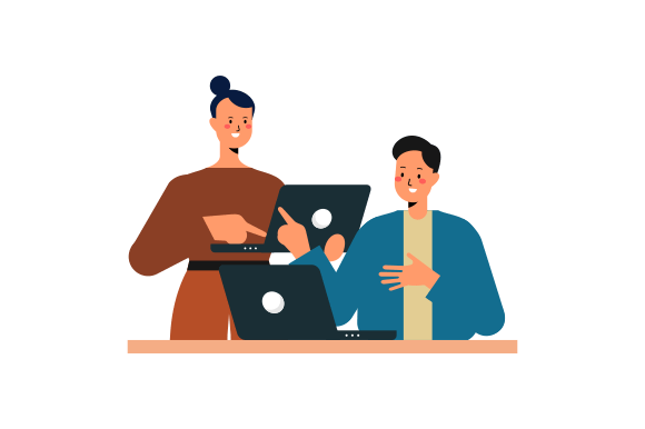Download Business Discussion Concept Flat Design - Design Collection
