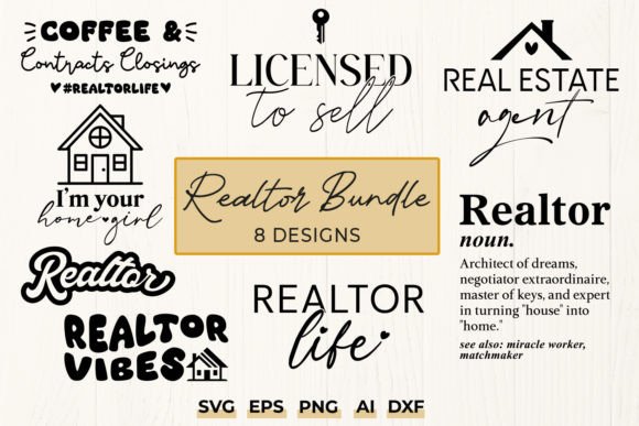 Download Real Estate Agent SVG - 8 Designs - Design Collection