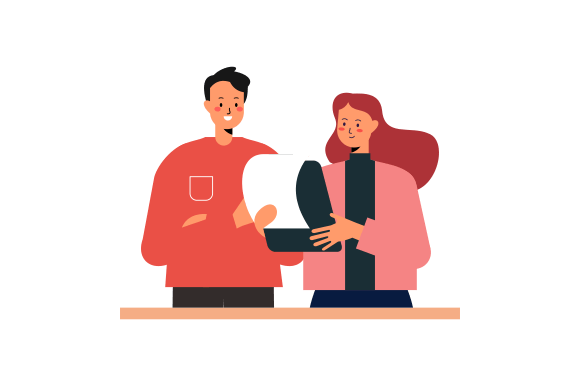 Download Business Discussion Concept Flat Design - Design Collection