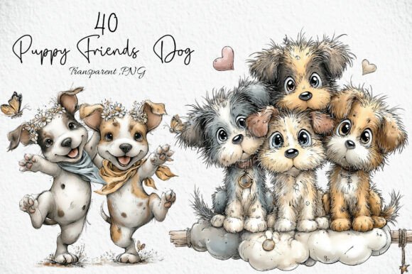 Download Puppy Friends Dog Clipart PNG - Puppy Collection