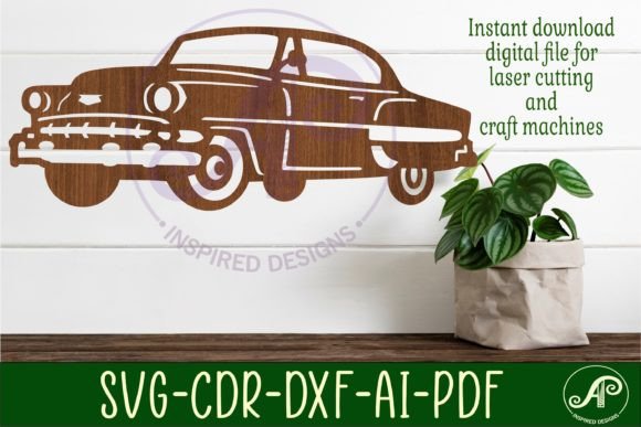 Download Classic Car Wall Sign Design 1, SVG File - Design Collection