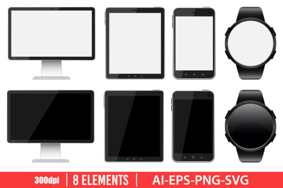 Download Digital Device Clipart Vector Design - Design Collection