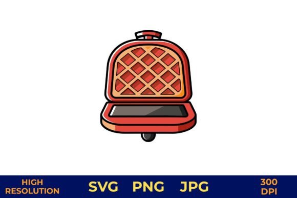Download Waffle Maker with Diamond Grid Design - Design Collection