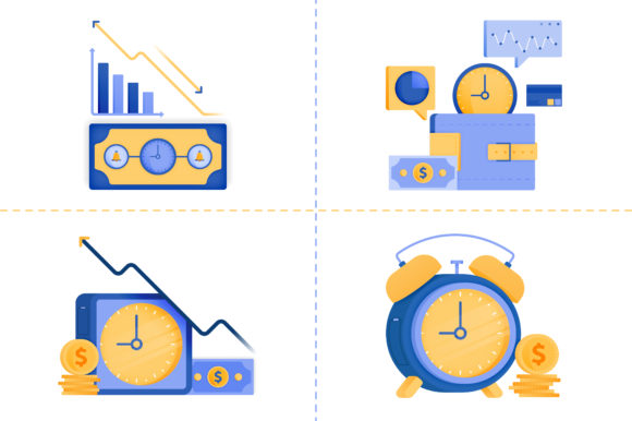 Download Logo Symbol Designs of Investment Time - Design Collection