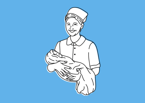 Download Midwife at the Hospital Holding Baby 2 - Hospital Collection