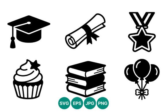 Download Graduation Cap Diploma Medal Cupcake - Cake Collection
