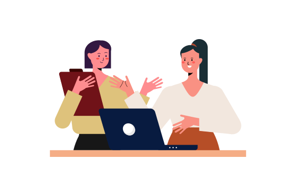 Download Business Discussion Concept Flat Design - Design Collection