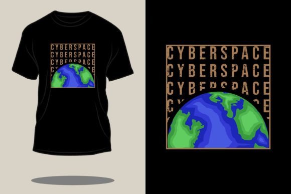 Download Cyberspace Retro Vintage T-shirt Design - Design Collection