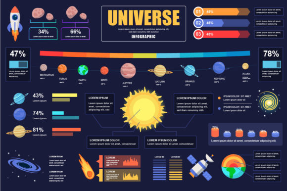 Download Universe Infographic Design Template - Design Collection