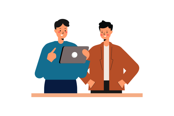 Download Business Discussion Concept Flat Design - Design Collection