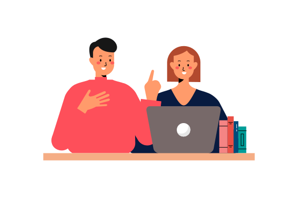 Download Business Discussion Concept Flat Design - Design Collection